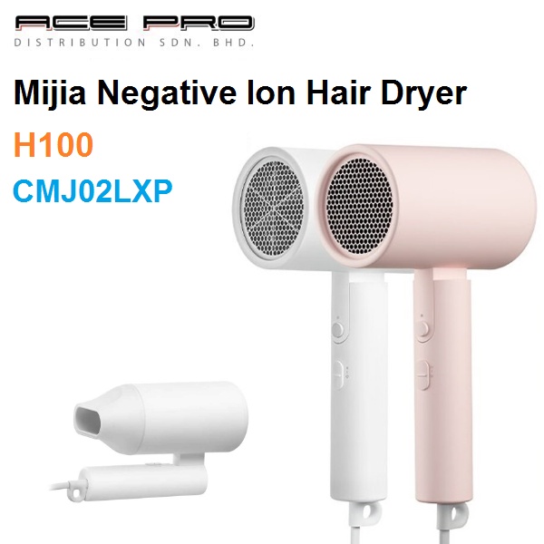 Xiaomi Mijia 1600W Negative Ion Portable Hair Dryer H101 - CMJ04LXW/P ...