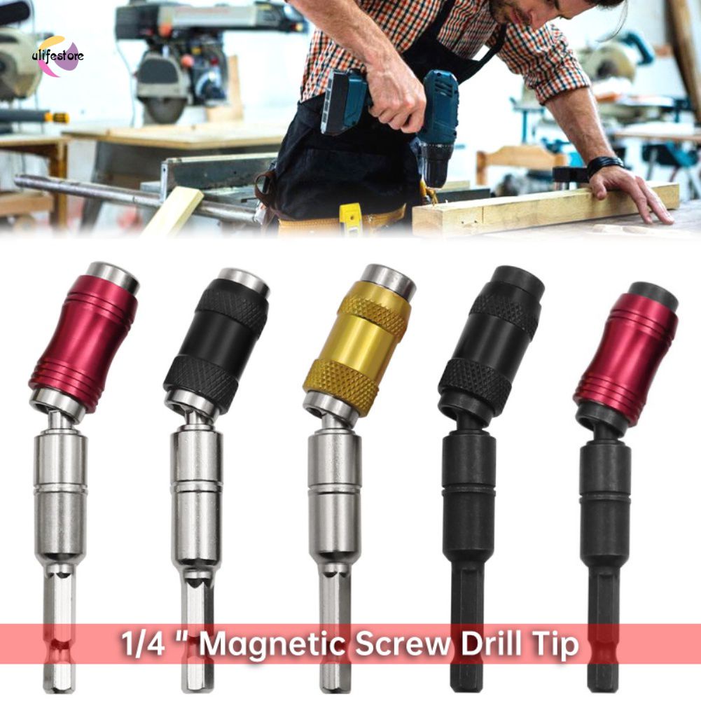 1/4" Hex Magnetic Ring Screwdriver Bits Hand Tools Drill Extension Rod ...