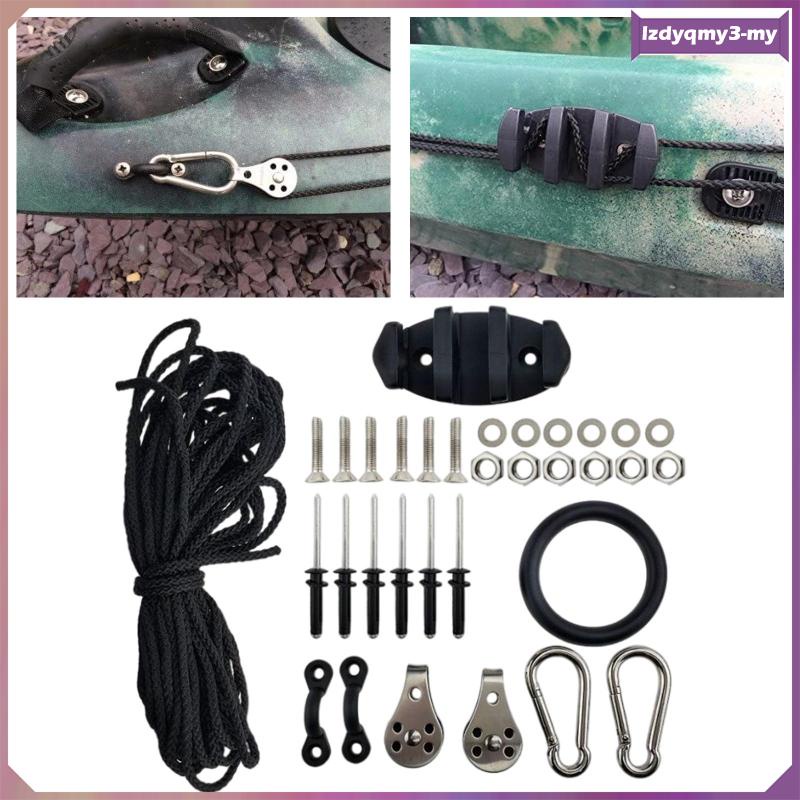 [lzdyqmy3] Kayak Anchor Trolley Deck Rigging Set 9M Rope Canoe ...