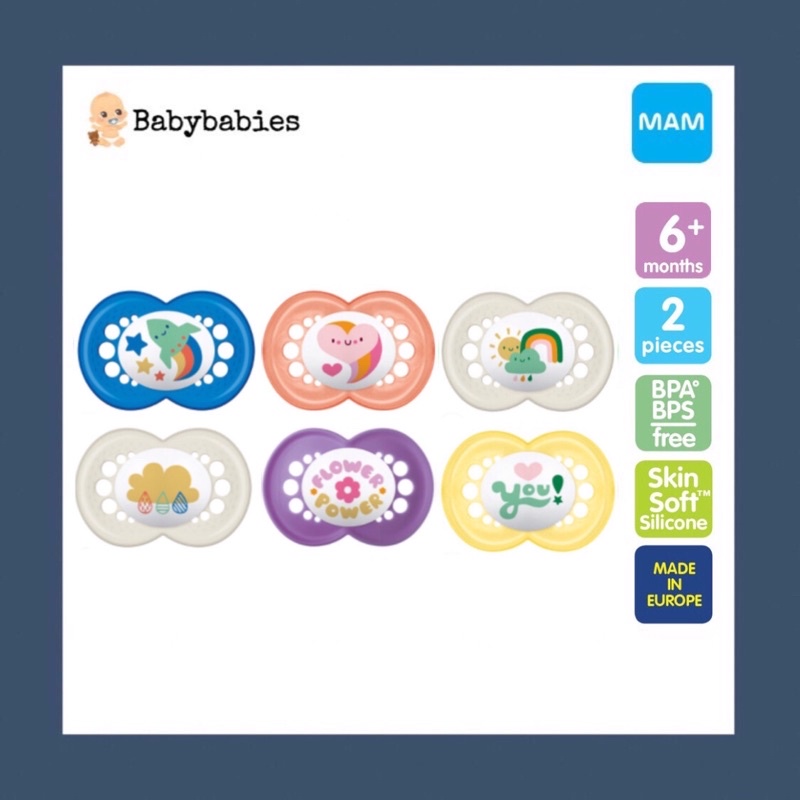 MAM Original Pacifier Twin Set (6months+) | Shopee Malaysia