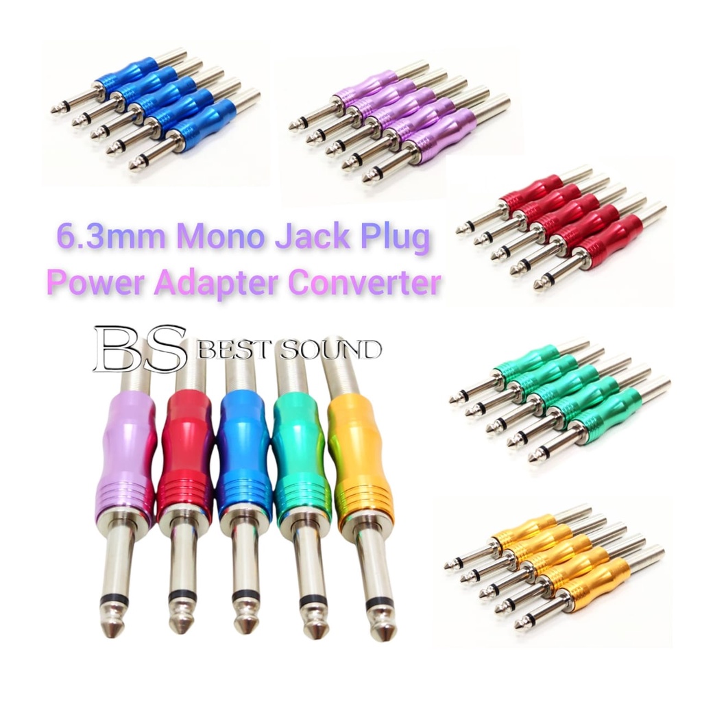Alnicov Lot De 5 Adaptateurs Jack 6.35mm Angle Droit Pancake – Prise Mono Plate Low Profile à Souder Pour Guitare, Basse, Micro & Enceinte