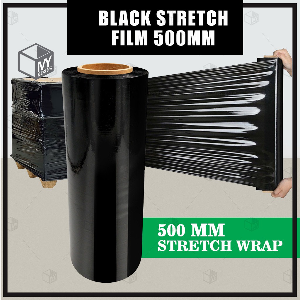 Black Stretch Film 500mm X 2.2KG Shopee Malaysia