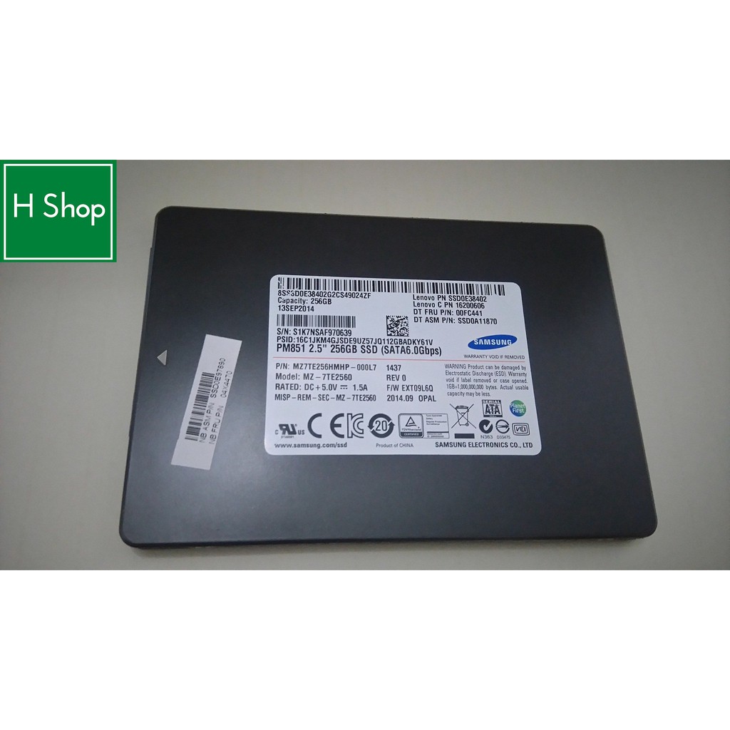 Samsung PM851 256Gb SSD - | Shopee Malaysia