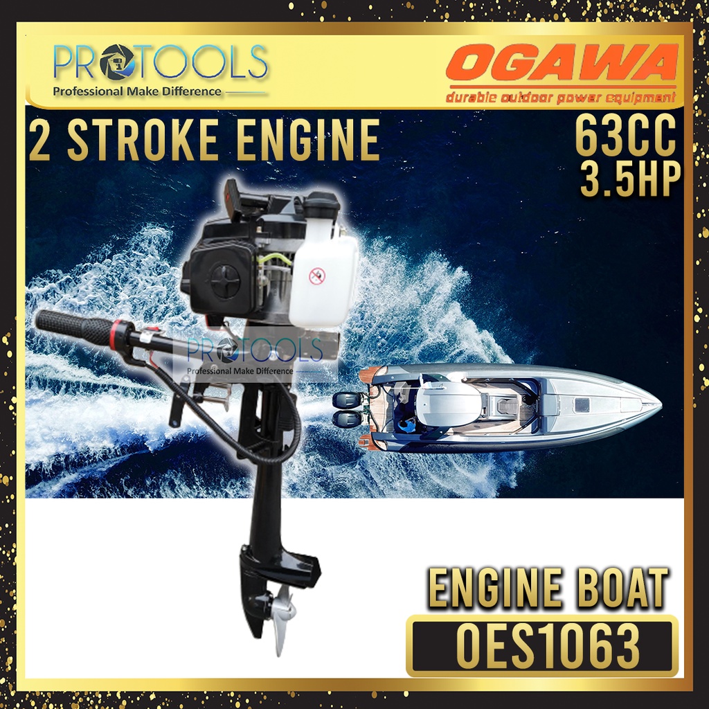 OGAWA /PROTOOLS Boat Engine Outboard Motor 63CC 3.5Hp 2-Stroke Short ...