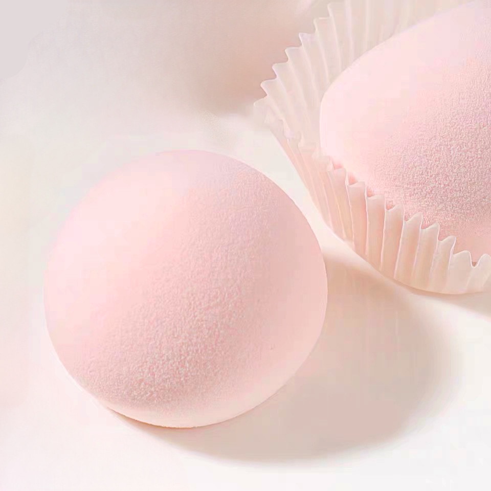 Peach Mochi Makeup Sponge Smart Blender Softest Foundation Puff Wet/Dry