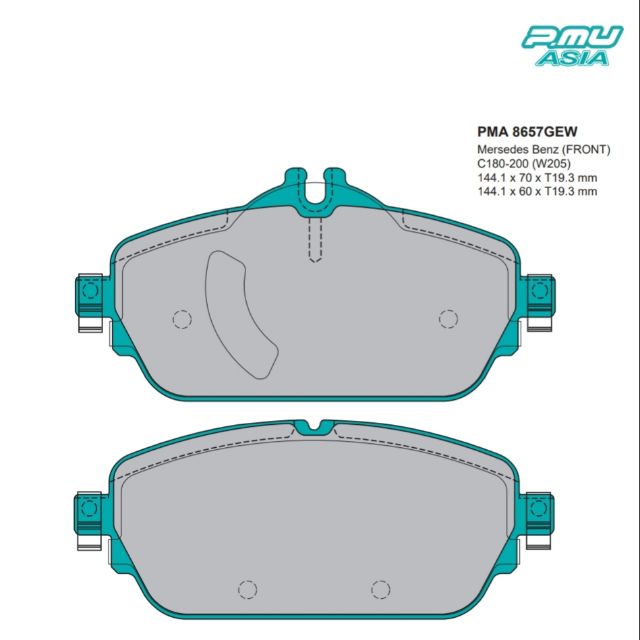 Mercedes Benz C180 C200 (w205) Project MU NS400 Brake Pads Shopee