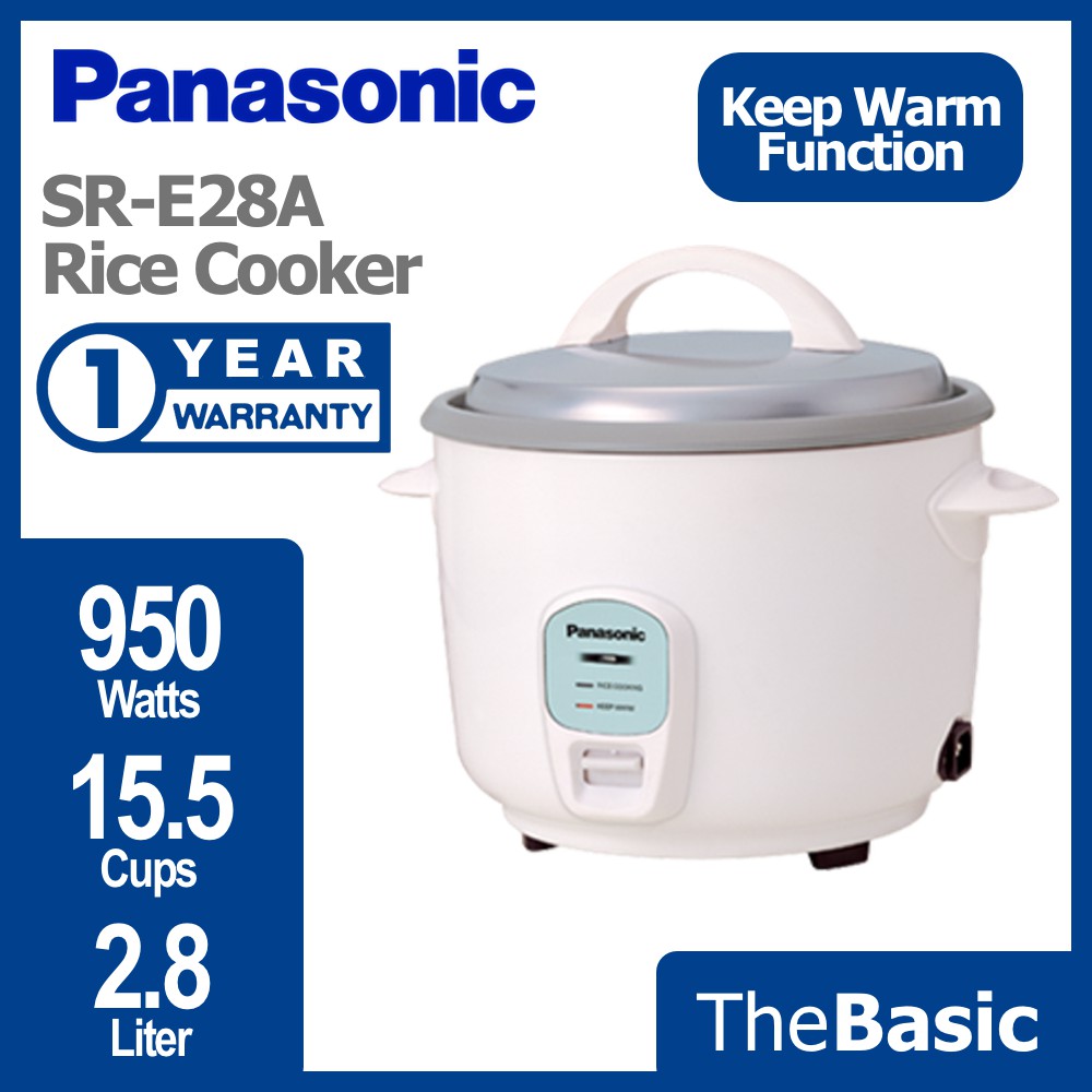 Panasonic SR-E28 Rice Cooker 2.8L - White