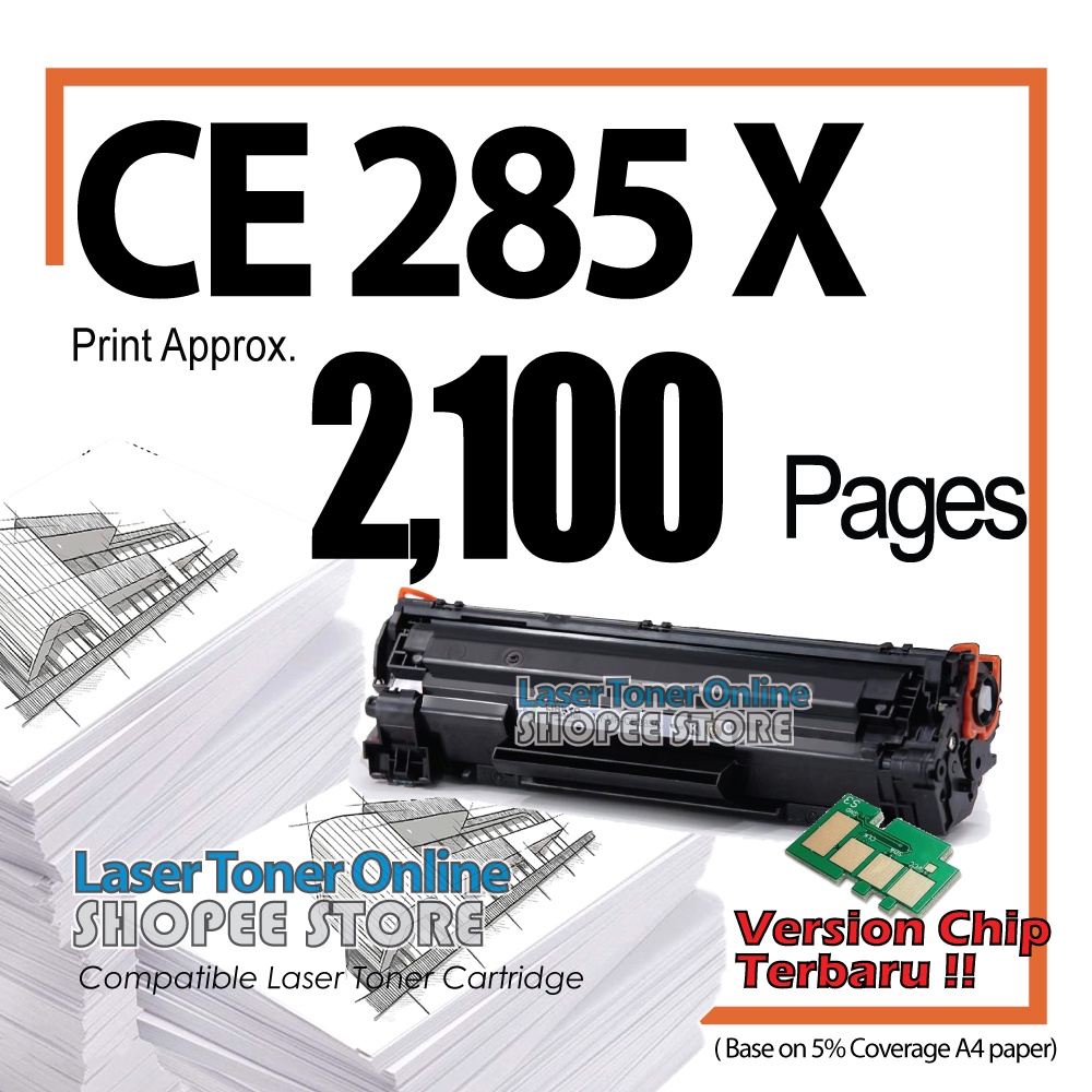 CE285X 285X Compatible to HP P1102 P1102W P1106 M1130 M1132 M1210 HP85X ...