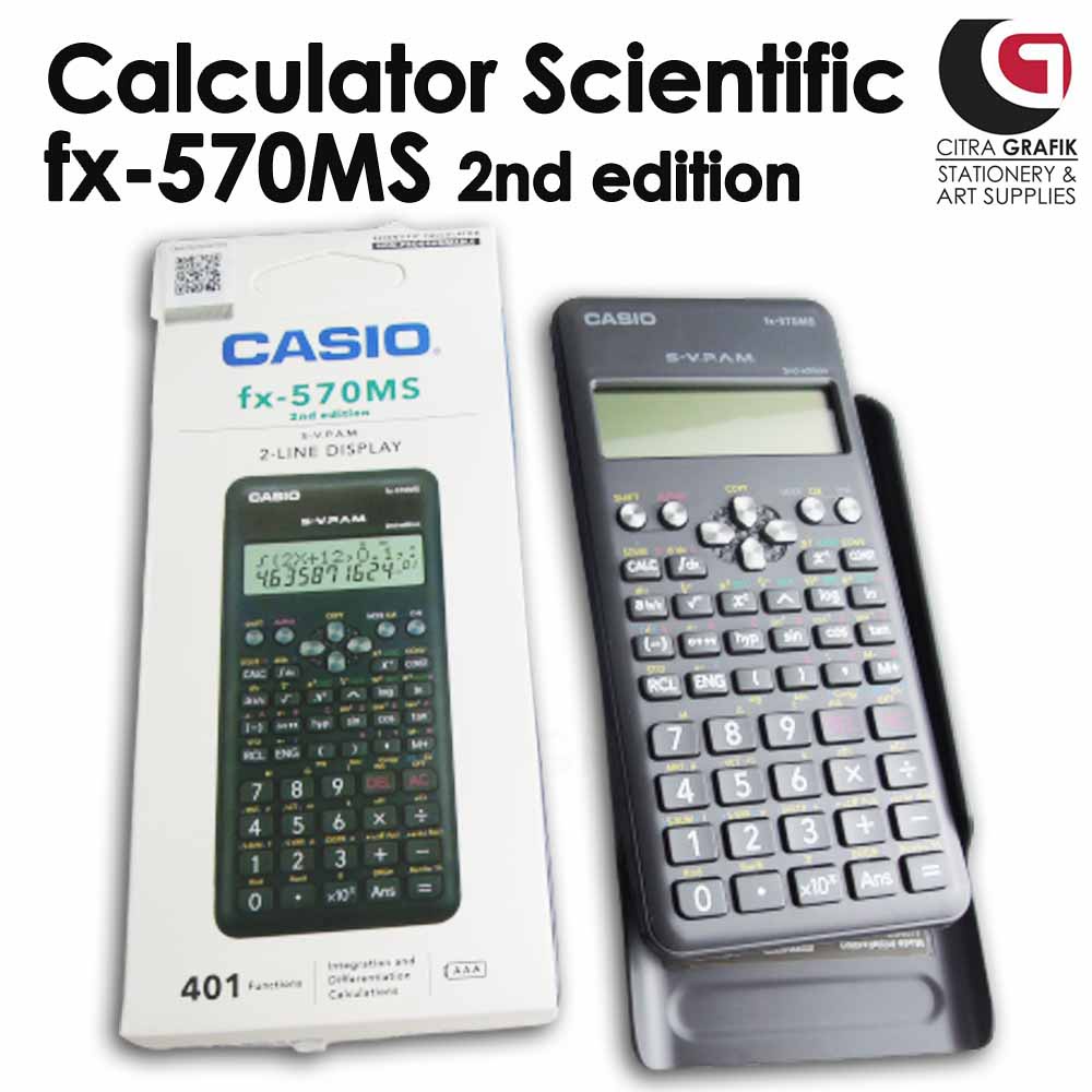 Casio FX 570MS 2nd Edition Scientific Calculator For School And Office ...