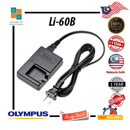 LI-60B Ultra Slim USB Charger for Olympus FE-370 Camera Battery