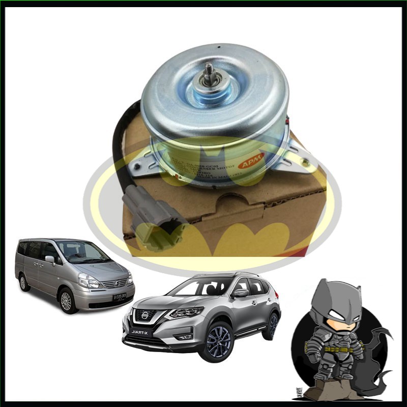 ️ORIGINAL APM️RADIATOR FAN MOTOR NISSAN X-TRAIL SERENA C24 SAVVY 4PIN ...