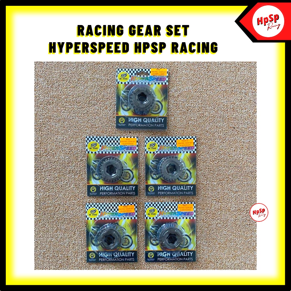 GEAR 6 RXZ Y125 HPSP: RACING GEAR SET (6th) HYPERSPEED HPSP RACING ...