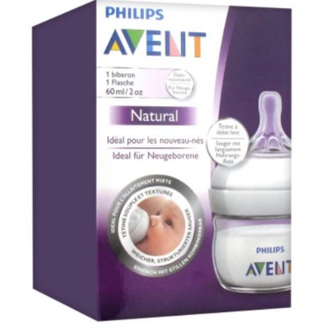 Biberón Avent Natural 2Oz 60Ml