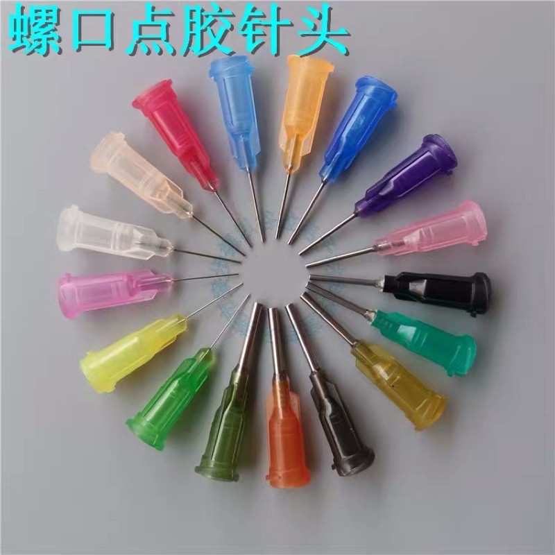 100pcs (21G 22G 23G 24G 25G ) Dispensing needle screw needle ...