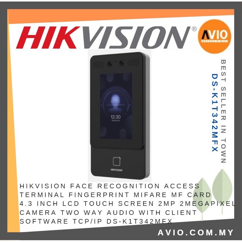 Hikvision Door Access Fingerprint Face Recognition Mifare Card 2MP