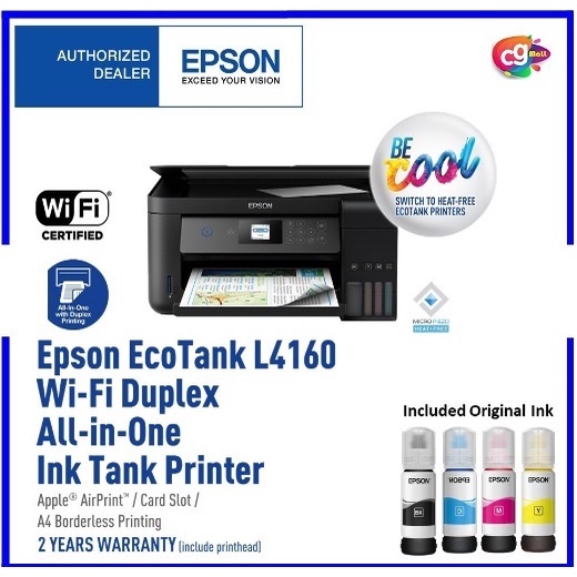 Epson L4160 WiFi Duplex AllinOne Ink Tank Printer Shopee Malaysia