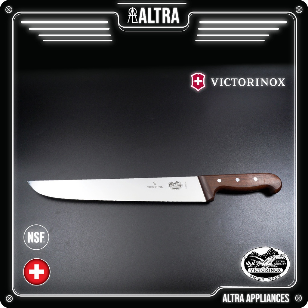 Victorinox Maple Wood Handle 31cm / 12 inch Butcher Knife / Pisau Lapah