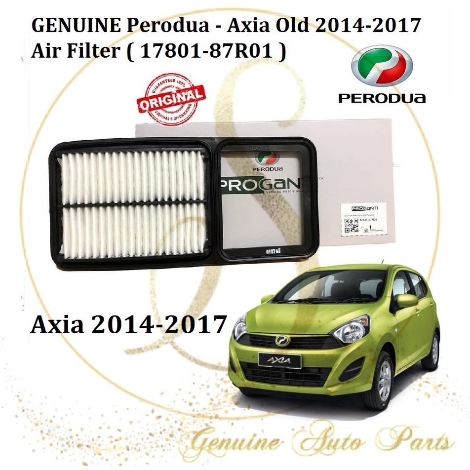 100% ORIGINAL ） PERODUA AXIA OLD ( 2014-2016 ) ENGINE AIR FILTER 17801 ...