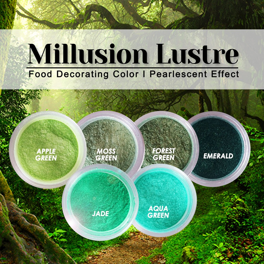 Millusion Italy Lustre Dust Powder Edible Cake Coloring Cake