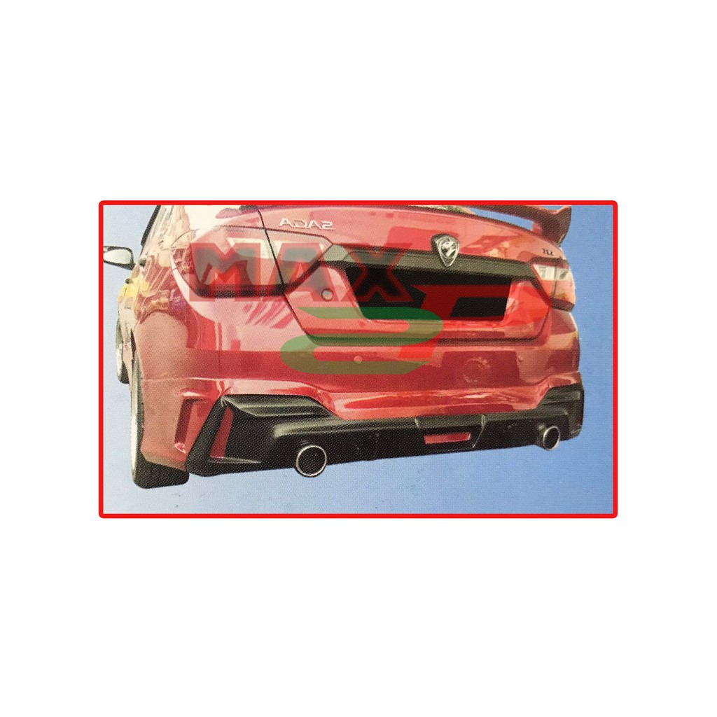 Proton Saga VVT 3rd Gen (2016) DRIVE 68 Rear Back Bumper Skirt With 2 ...