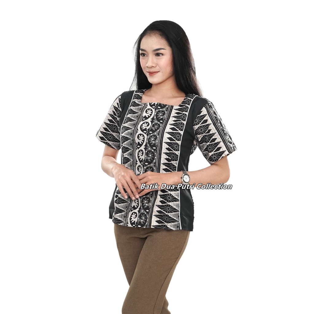 BB Batik Perempuan Women's Batik Blouse Women's Batik Tops Two Princess ...