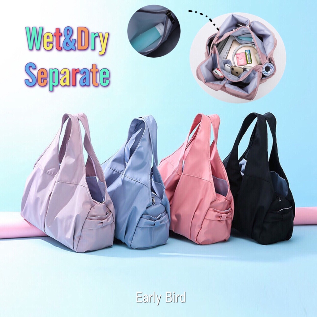 Large capacity women gym swimming bag yoga bag waterproof outdoor