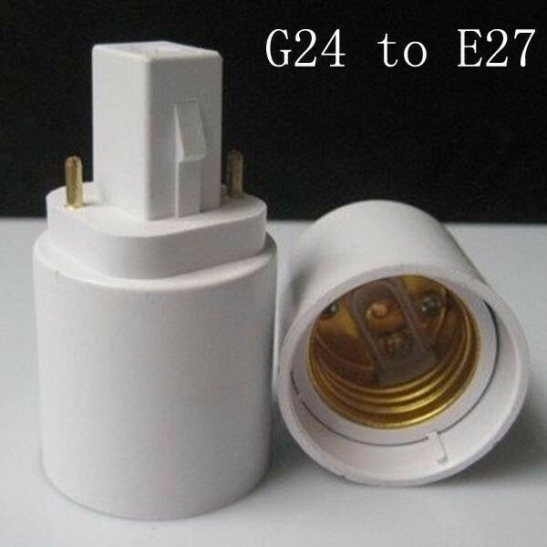 G24 to E27 LED Socket adapter G24-E27 Converter Extender 2Pin G24-E27 ...