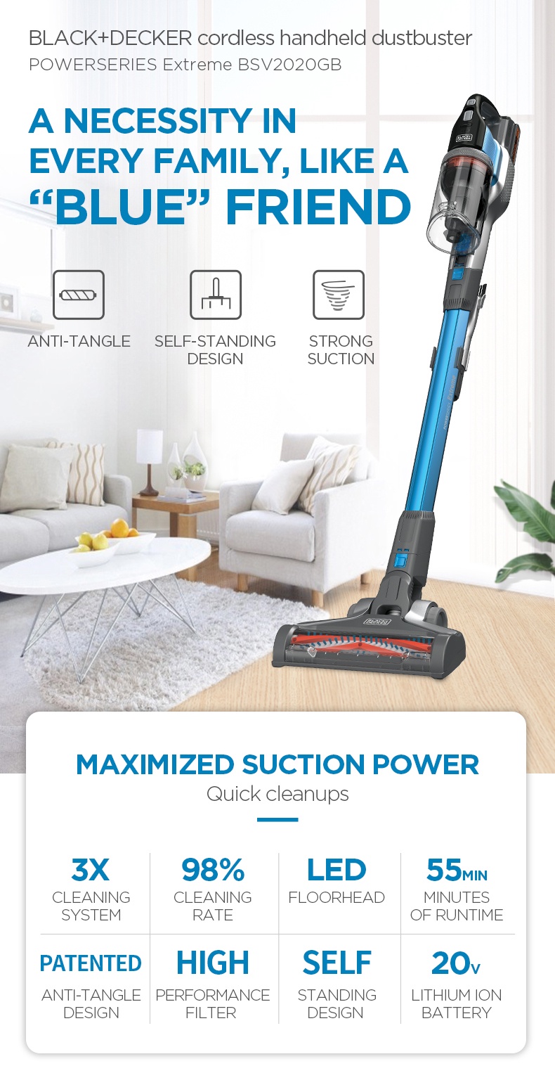 Black & Decker BSV2020G-B1 Cordless Vacuum Cleaner with Powerful  Suction,Anti-Tangle Brush Bar Price in India - Buy Black & Decker BSV2020G-B1  Cordless Vacuum Cleaner with Powerful Suction,Anti-Tangle Brush Bar Online  at