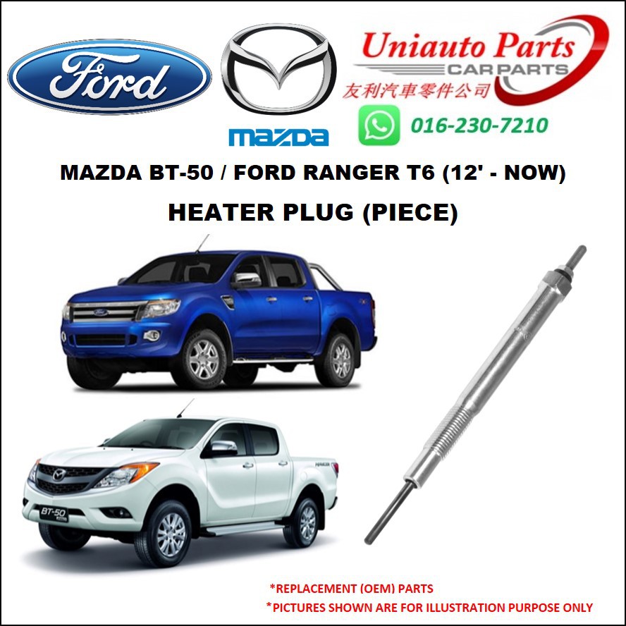 FORD RANGER T6 / MAZDA BT-50 ('12 - '16) HEATER GLOW PLUG (PIECE ...
