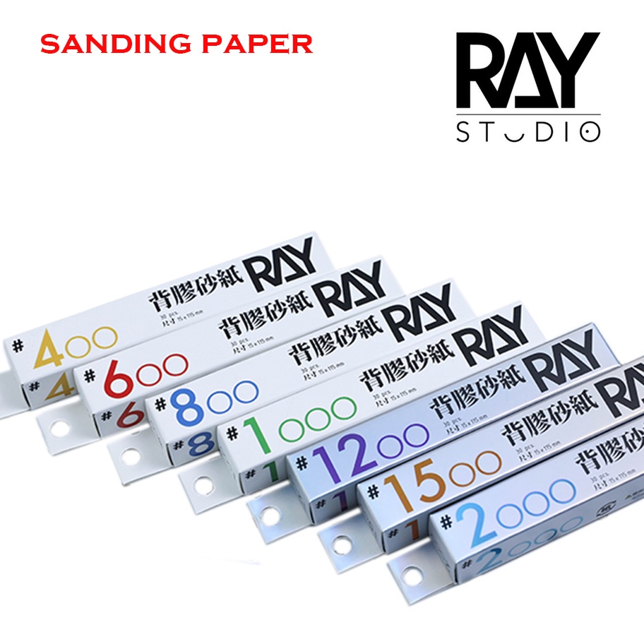 [RAY STUDIO] SANDING PAPER 4006008001000120015002000 MODEL KITS