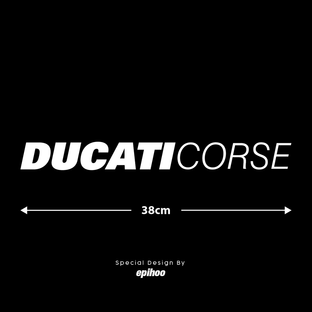 DUCATI CORSE side fairing stickers 1 SET 2 PCS | Shopee Malaysia