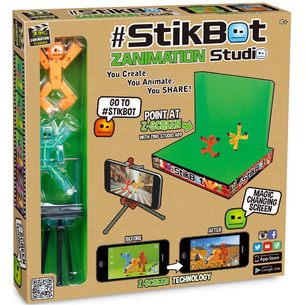 stikbot puppet sucker joint puppet freeze Action Figure Filming ...