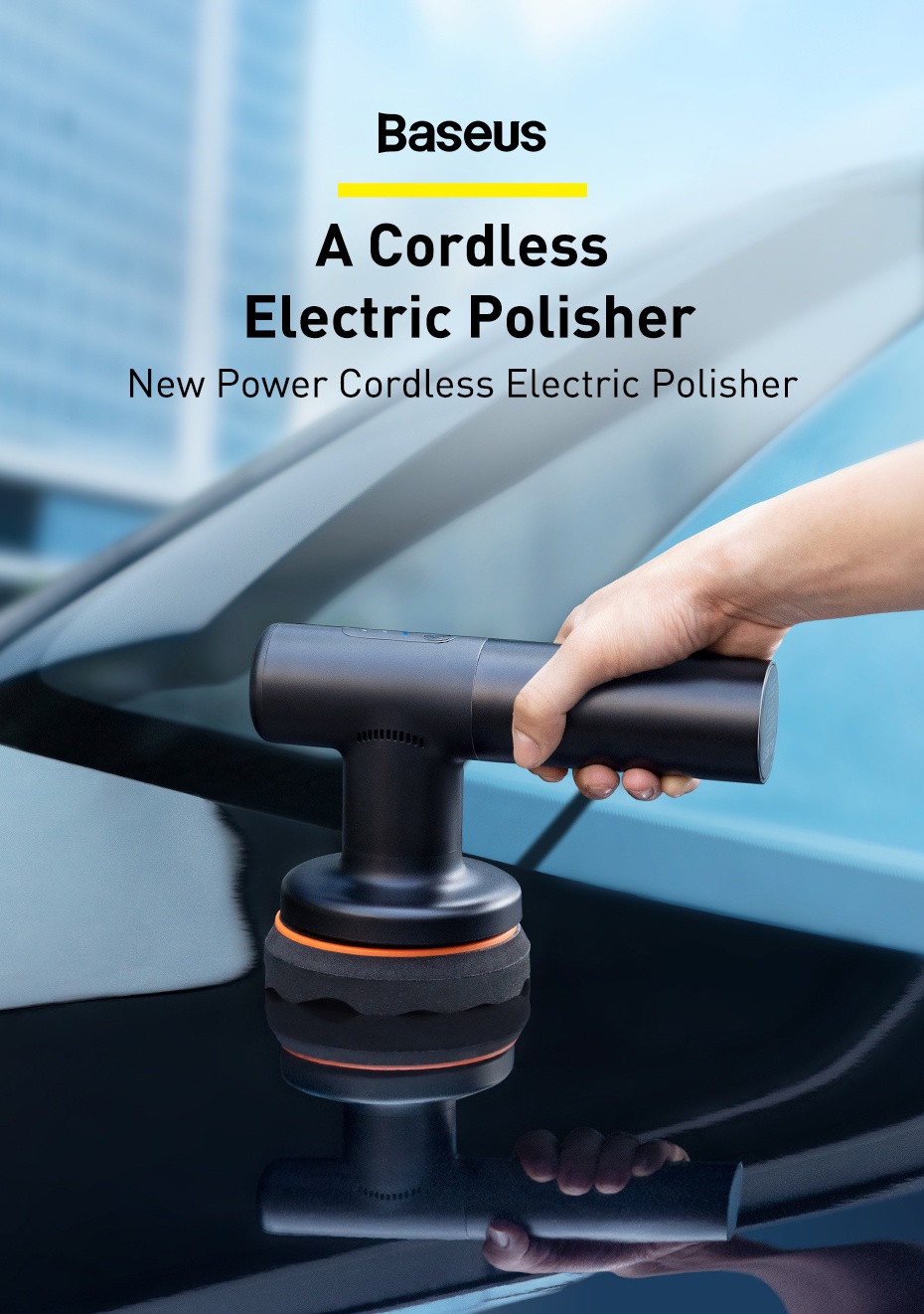 Baseus Car Polishing Machine Electric Wireless Polisher 3800rpm ...