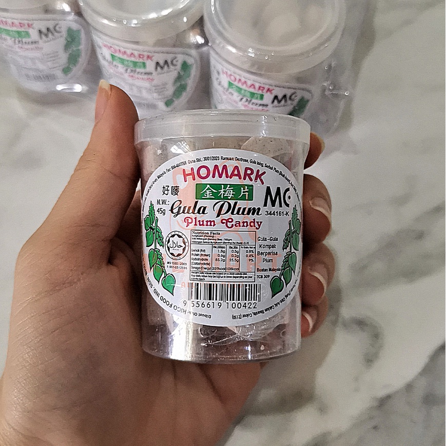 Homark Plum Tablet Candy Gula Asam Boi Sweets Snacks Candies Gula-Gula ...