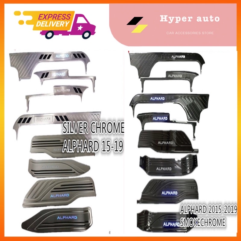 Toyota Estima Vellfire Alphard Led Side Sill Plate Door Side Step