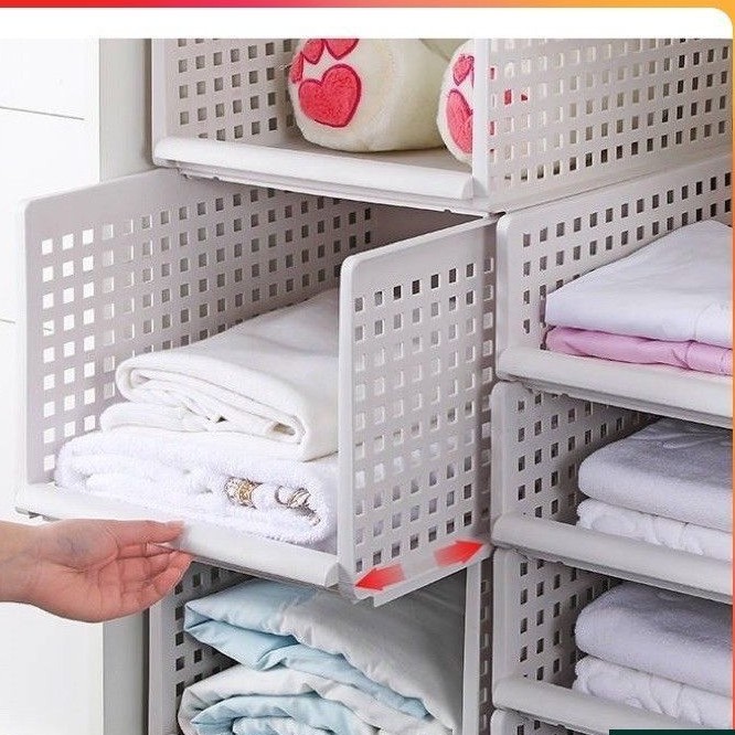 SALE‼️(🇲🇾READY STOCK)Layered partition storage rack drawer wardrobe ...