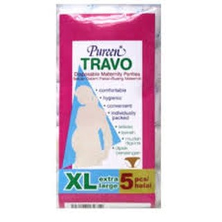 PUREEN TRAVO DISPOSABLE UNDERWEAR 5PCS FOR ( MEN / LADIES / MATERNITY) （FREE  / SIZE-L-XL）