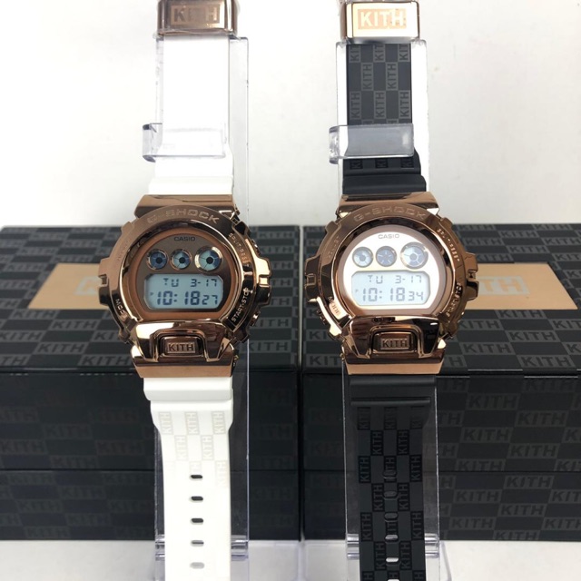 Casio G-Shock X KITH GM-6900KITH Rose Gold Ion-plated Stainless Steel Bezel  With 2 Bands