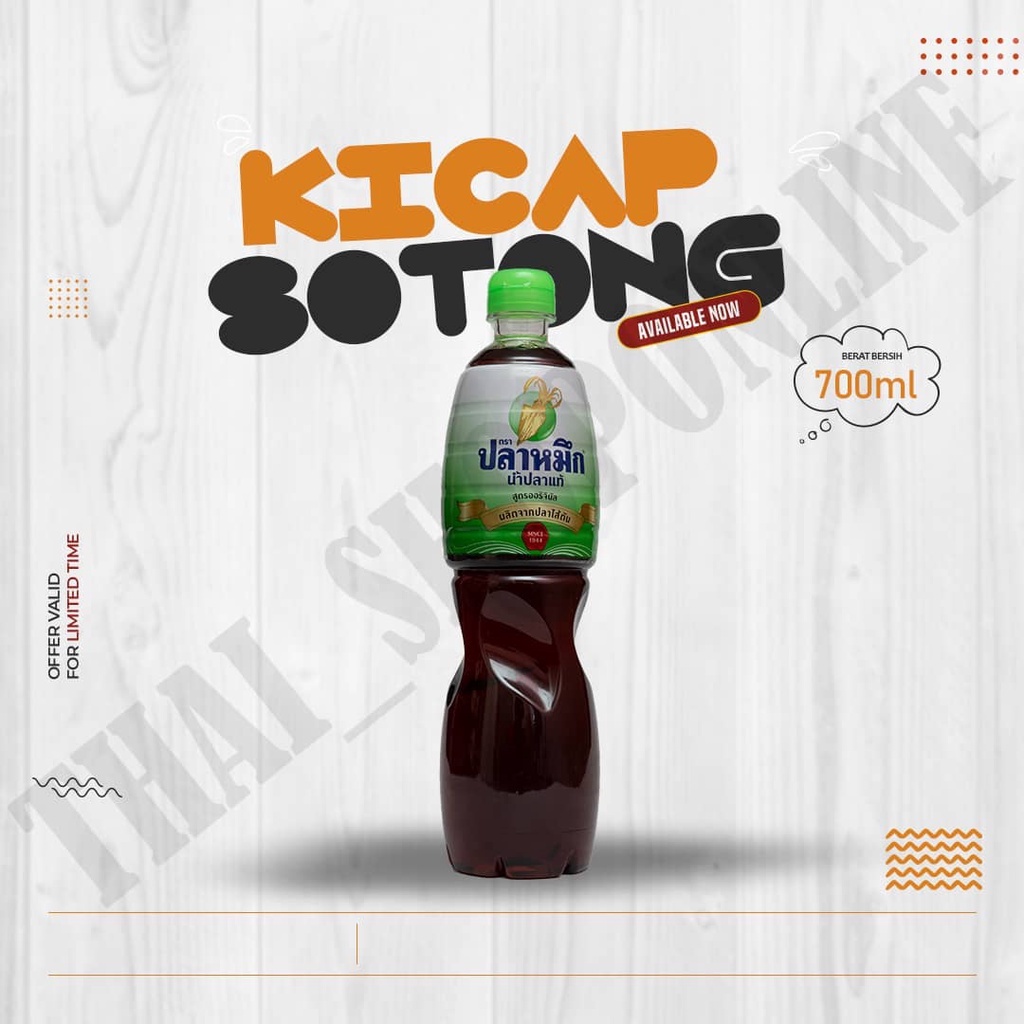 Kicap Sotong Thai Halal Sos Thailand 700ml | Shopee Malaysia