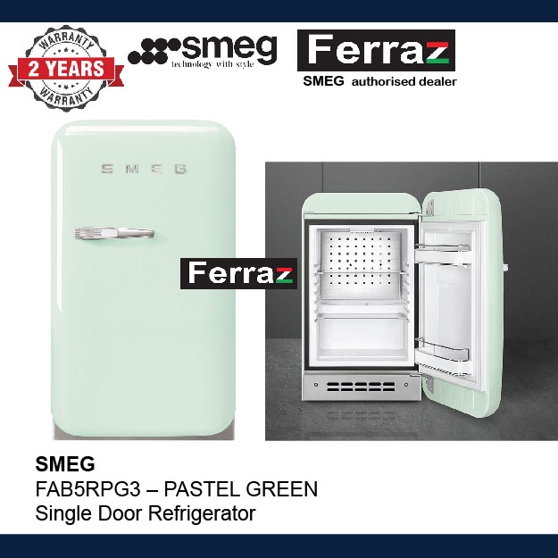 Smeg FAB5 Single Door Cooler 38L (FAB5xxx3) 50s Style Retro Vintage