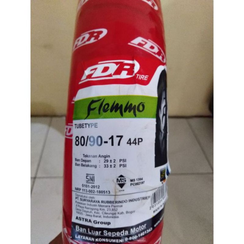 Fdr outer tire 80/90 ring 17 flemo 275 17 tubetype rear outer tire ...
