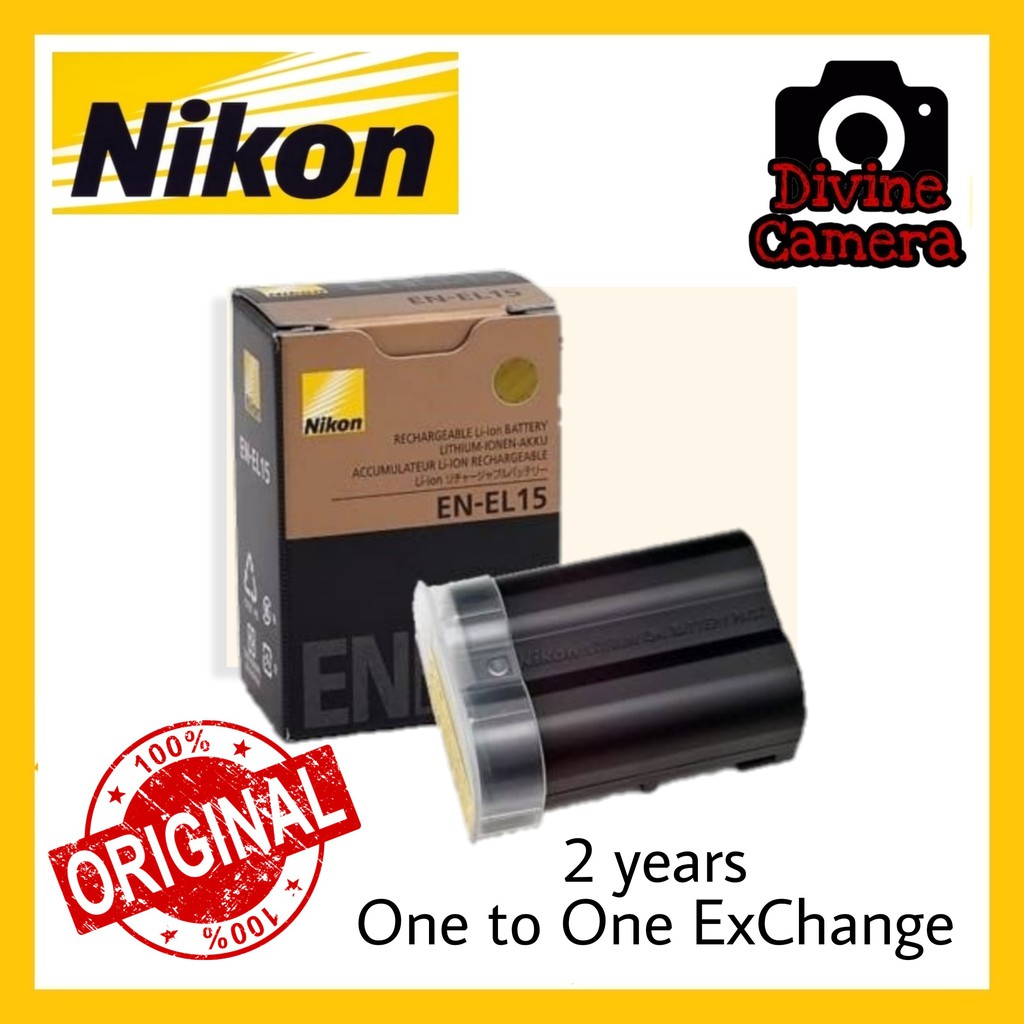 Nikon EN-EL15 Rechargeable Lithium-Ion Battery Original 2 Years 1 to 1 ...