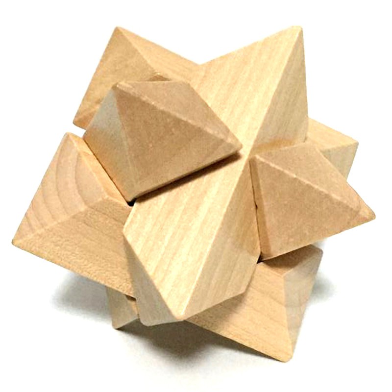 3D Interlocking Wooden Burr Ming Brain Puzzle Cube | Shopee Malaysia
