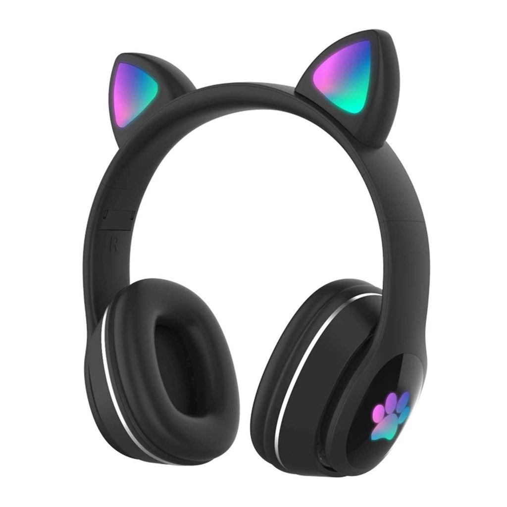 L400 Over Ear Music Headset Glowing Cat Ear Headphones 7 Color