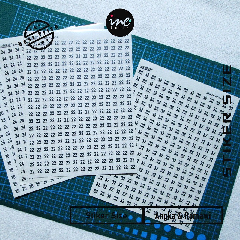 Sticker STICKING PAPER | Size STICKERS | Tempel SIZE | Shopee Malaysia