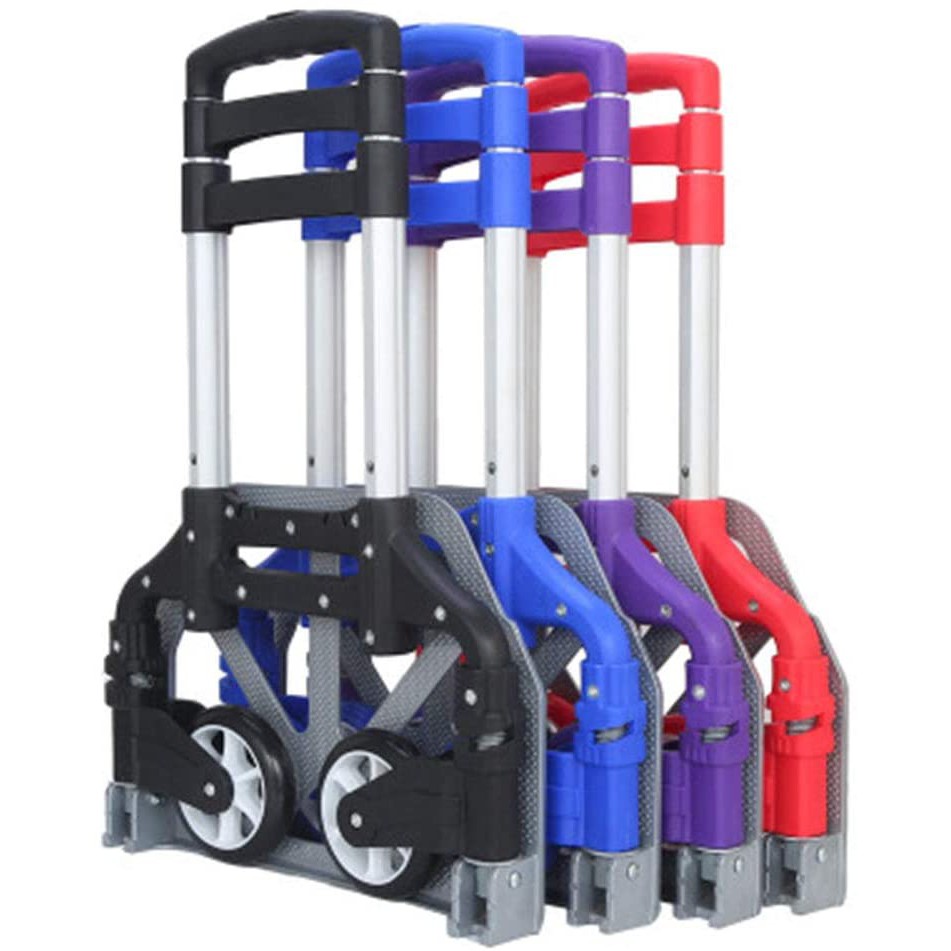 ACB Aluminium Multi-function Folding Trolley luggage hand cart Push ...