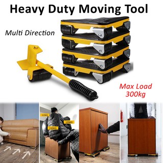 5pcs Furniture Lifter Mover Tool Set, 330lbs Heavy Duty Furniture Moving  Dolly Labor-saving Furniture Lifting Tool, 360° Rotation Appliance Lifter  Mover With 4 Wheels For Heavy Furniture Appliance Couch - Industrial 