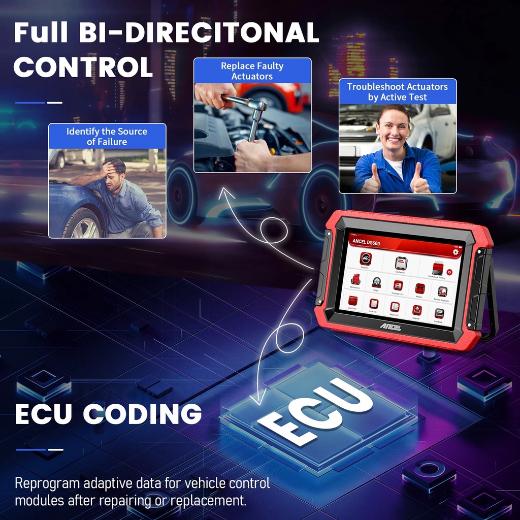 【Ship From Malaysia】ANCEL DS600 Advanced OBD2 Scanner Car Diagnostic ...