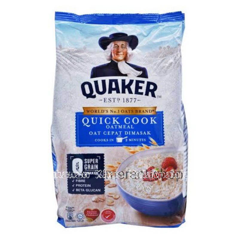 Quaker Quick Oat Oatmeal Cook Immediately/Quaker Quick Cook 1,35kg ...