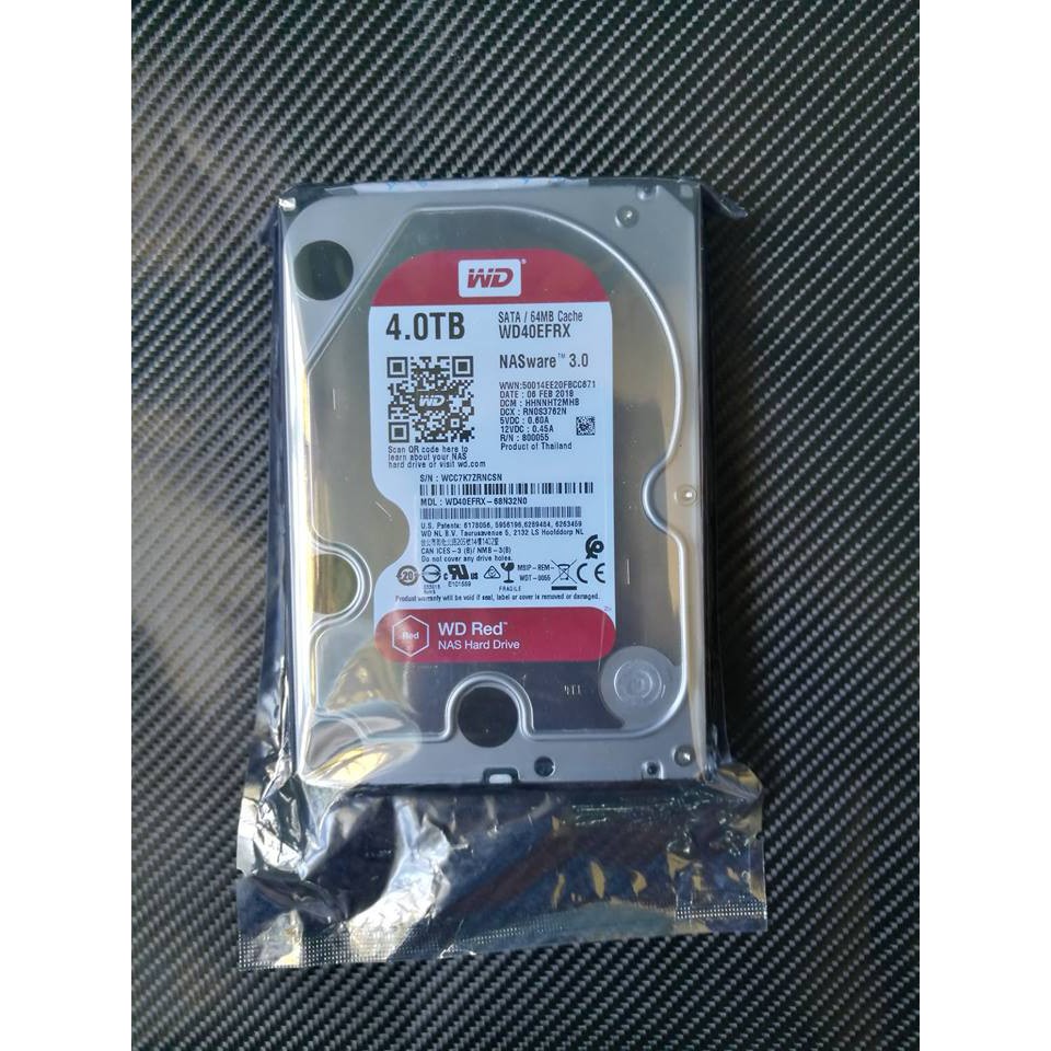 Western Digital WD Red 4TB NAS Hard Disk Drive - WD40EFRX | Shopee